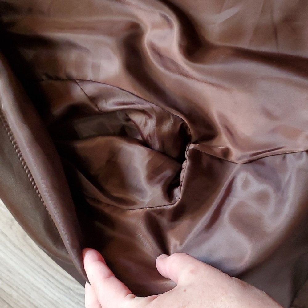 Juliet Michelle Brown Genuine Leather Jacket - Picture 11 of 13